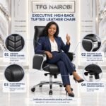 Executive High-Back Tufted Leather Office Chair Kenya – Karen Nairobi