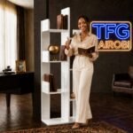 TFG TR600-4 White Tree Bookshelf – Kiambu Road Showroom Setup