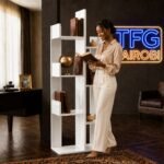 TFG TR600-4 White Tree Bookshelf – Kiambu Road Showroom Setup