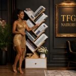 TFG TR800-1 Wood and White Tree Bookshelf in Mvuli Drive Nairobi
