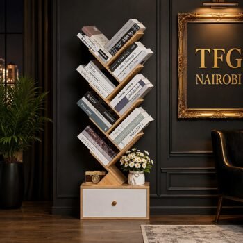 TFG TR800-1 tree bookshelf with books and drawer storage in Mvuli Drive, Nairobi, Kenya