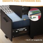 Mobile Pedestal Cabinet – Black