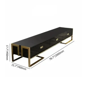 JOCISE TV Stand – Black Gold