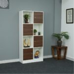 TFG Milan Italian Bookshelf - White, Natural