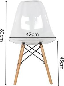 Eames Dining Chair - Clear Acrylic