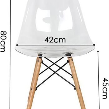 Eames Dining Chair - Clear Acrylic