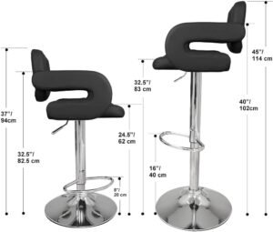 JOWERIA 078 Tufted Bar Stools