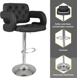 JOWERIA 078 Tufted Bar Stools