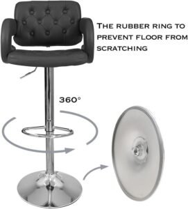 JOWERIA 078 Tufted Bar Stools