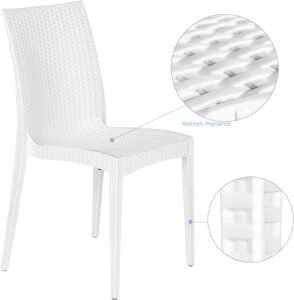 AONDO-76 Patio Dining Set (White)