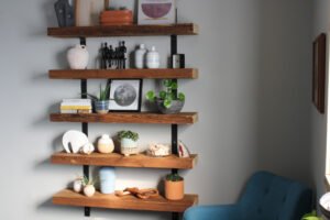 SANGARE Floating Shelf (Rustic Black)