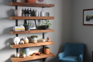 SANGARE Floating Shelf (Rustic Black)