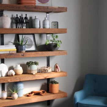 SANGARE Floating Shelf (Rustic Black)