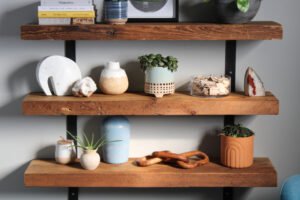 SANGARE Floating Shelf (Rustic Black)