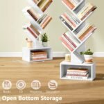 TFG 6-Tier Tree Bookshelf (White + Light Strip)