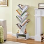 TFG 6-Tier Tree Bookshelf (White + Light Strip)