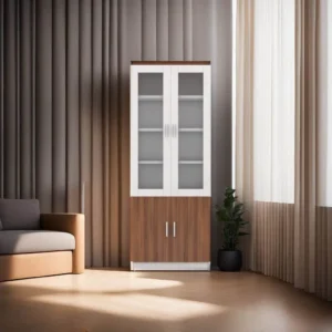 BENTLEY Display Unit (White + Walnut)