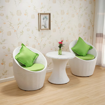 LESOTHO 3 Piece Patio Set (White)