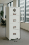 4-Drawers Fireproof Cabinet 005