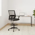AJ27 Drafting Chair (Black) 001