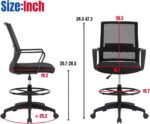 AJ27 Drafting Chair (Black) 001