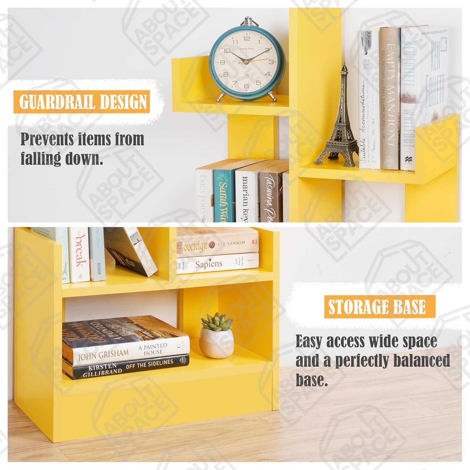 BEVERLY T8 Bookshelf (Yellow) 003 BEVERLY T8 Bookshelf (Yellow)