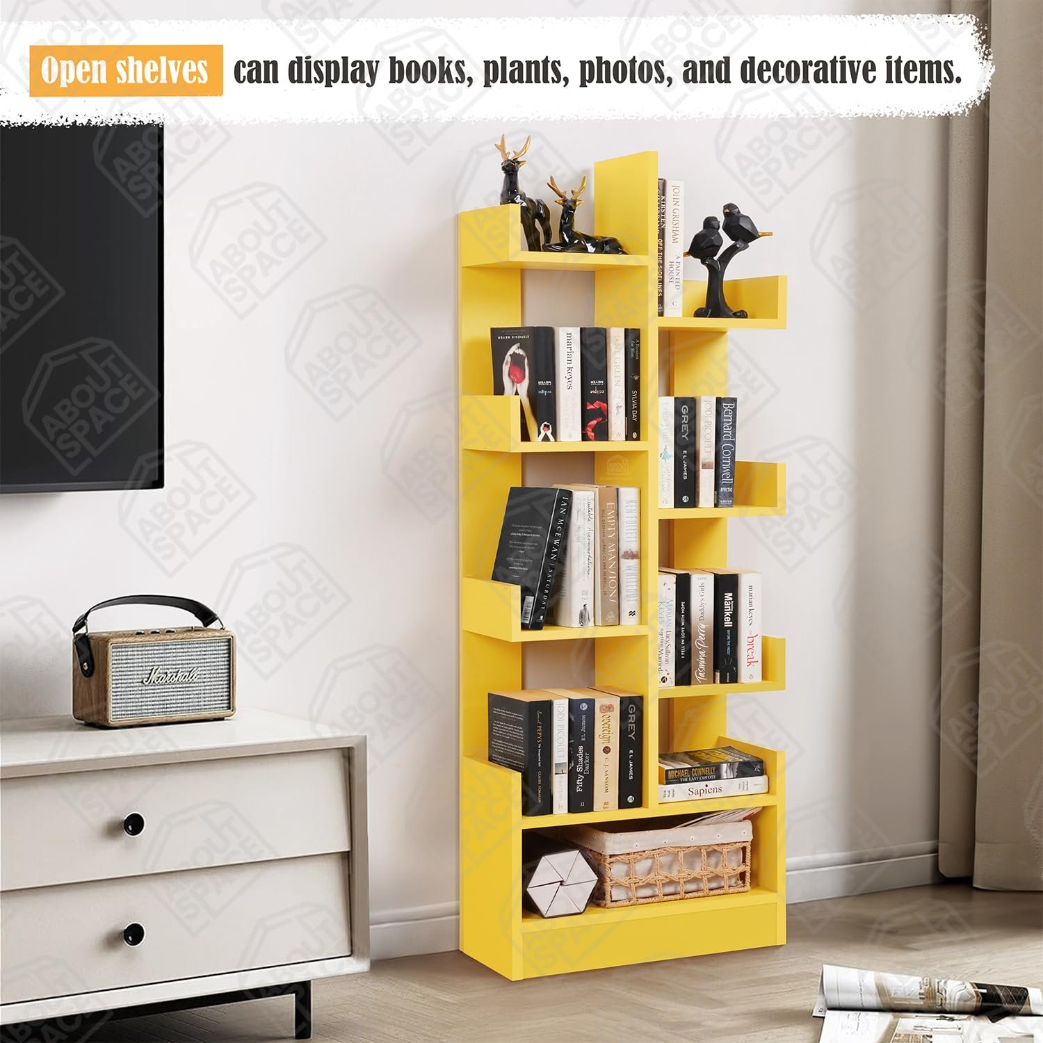 BEVERLY T8 Bookshelf (Yellow) 006 BEVERLY T8 Bookshelf (Yellow)