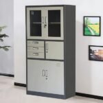 Filing Cabinet with Safebox (Gray)