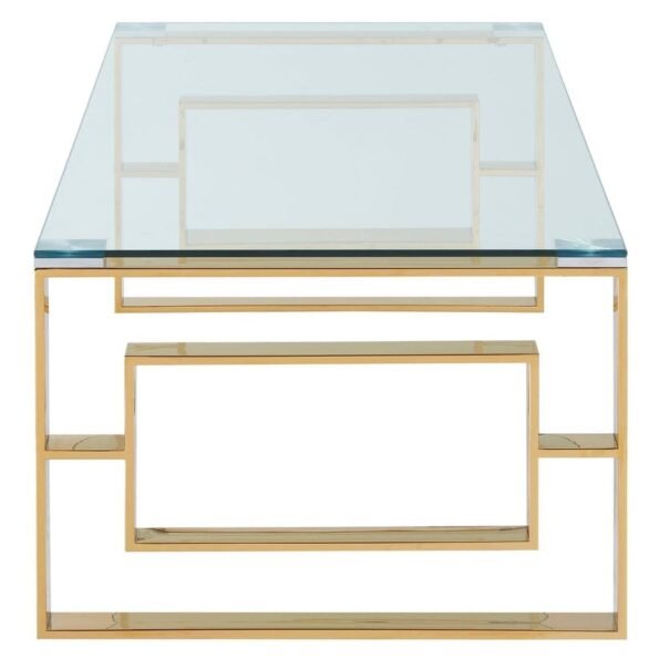 KAVANAUGH Center Coffee Table (Gold Nickel)