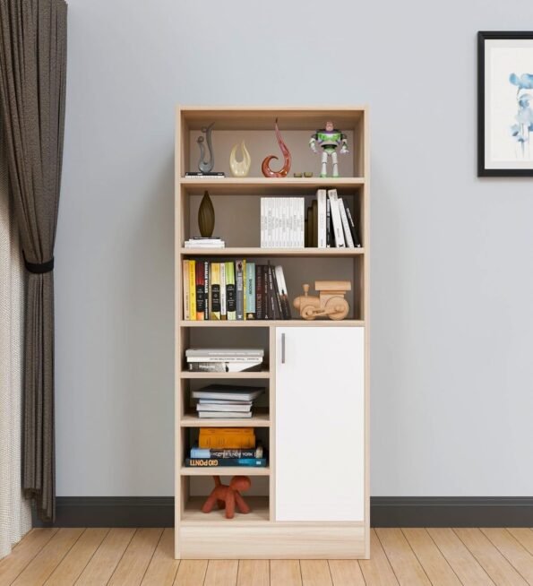 ROZZARIO Bookcase (Beech + White)