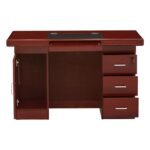 RYL120CM RESOLUTE Office Desk (Red Brown) 001