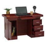 RYL120CM RESOLUTE Office Desk (Red Brown) 001