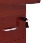 RYL120CM RESOLUTE Office Desk (Red Brown) 001