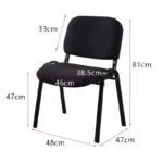 Toska Fabric Chairs (Black) 001