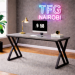 STUDIO C BLGR400 Black and Grey Desk – Ineza Runda Collection