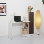 ARRAKIS 125CM Home Office Desk (White + Walnut)