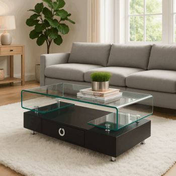 GAYELE Center Coffee Table (Black) 004