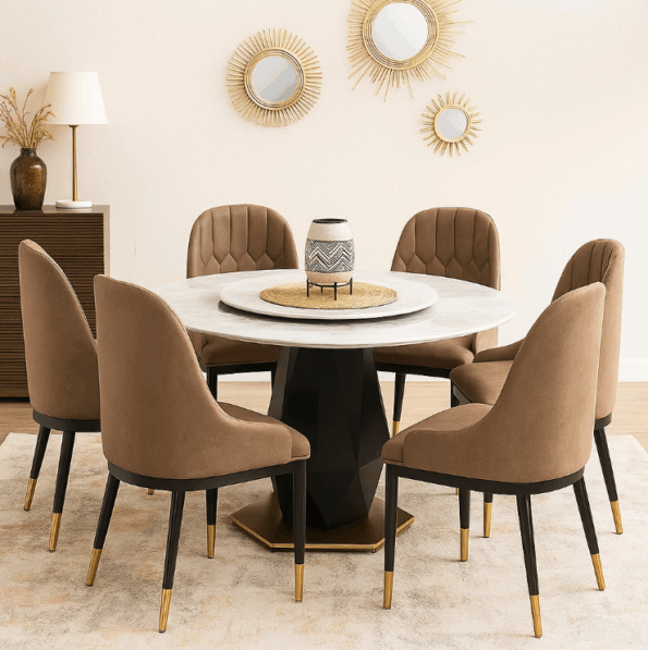 IRAKOZE Dining Table + 6 Chairs