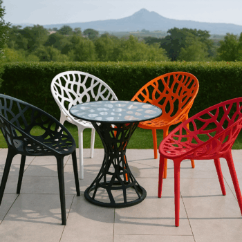 JOWI B02 Bistro Table + 4 JOWI Bistro Chairs (Assorted)