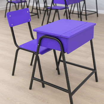 LENK16 School Locker + Chair (Purple)