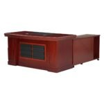 RYL160CM RESOLUTE Office Desk (Red Brown) 001