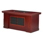 RYL160CM RESOLUTE Office Desk (Red Brown) 001