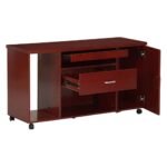 RYL160CM RESOLUTE Office Desk (Red Brown) 001