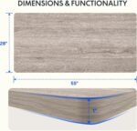 FlexiSpot EN1GW 1.4M Grey Wood Grain Series – Loresho Ridge Edition