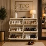 HLSC1622-7 Cream Shoe Cabinet in Westlands Nairobi