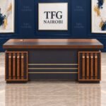 Modern Wooden Executive Office Desk Nairobi – 1.4m