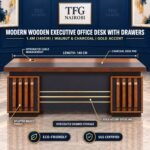 Modern Wooden Executive Office Desk Nairobi – 1.4m