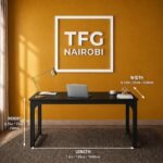 TFG VM1.6M Black Computer Table in Gatundu Road Nairobi