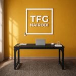 TFG VM1.6M Black Computer Table in Gatundu Road Nairobi