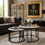 X19 Marble Nesting Tables – Staged Living Room – Othaya Road, Nairobi, Kenya